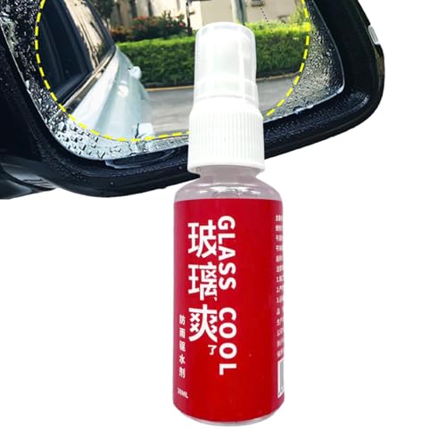 Spray antivaho anti-lluvia, agente anti-lluvia para coche | Spray eficaz para parabrisas, agente de recubrimiento de película de 30 ml,Eliminación efectiva de película de vidrio, visión clara, agente