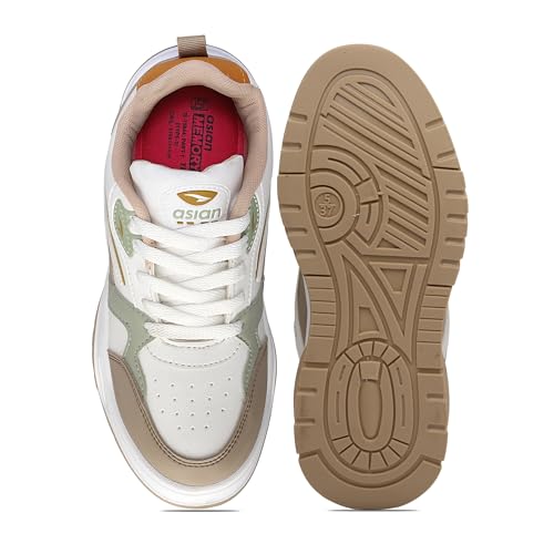 Image of ASIAN Women NANCY-01 Sneakers and Casual wear Shoes with Laces, Lightweight and Comfortable Shoes for Parties, as Well as Gym and Sports for Women & Girls with Stylish Design