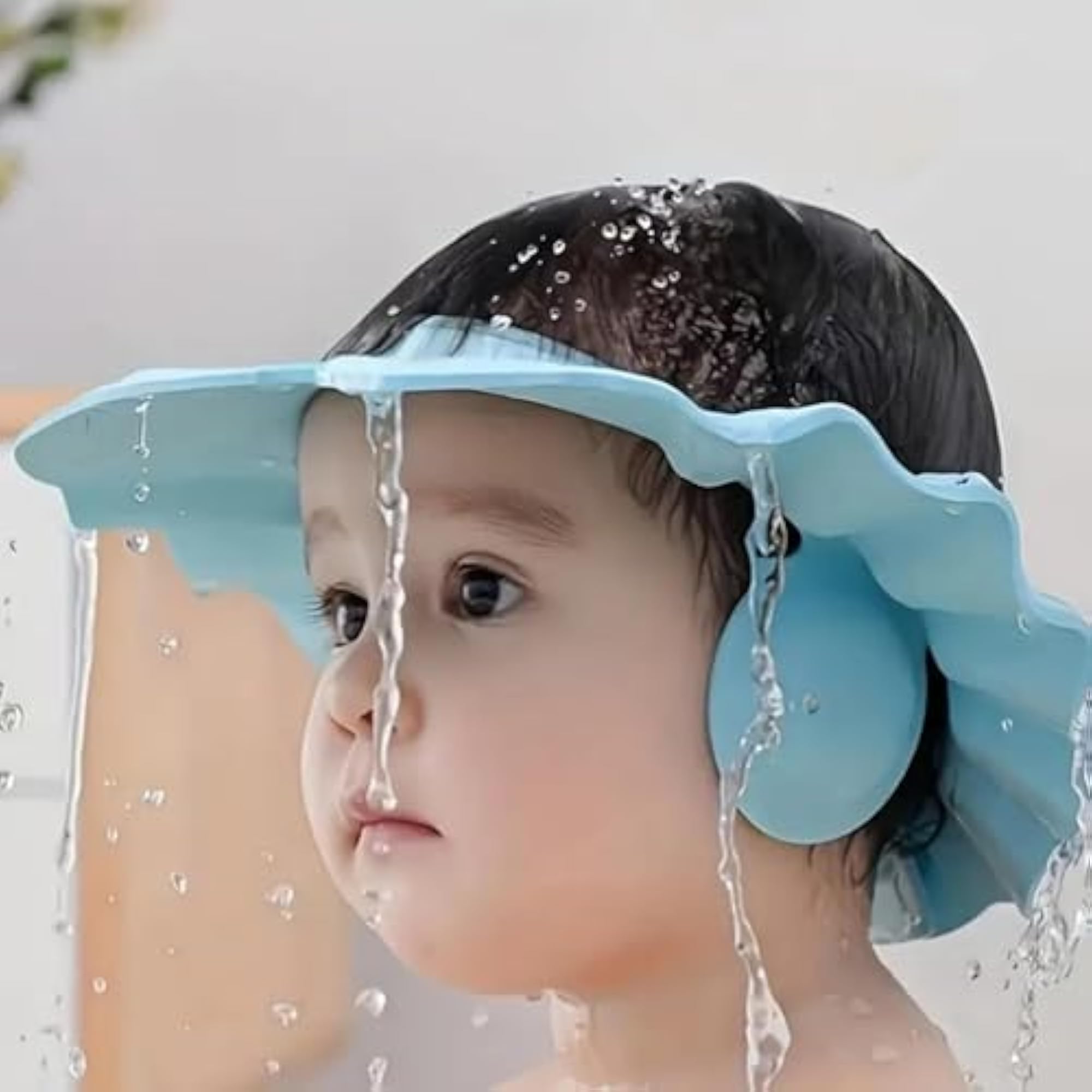 Toddler Bath Cap for Eye and Ear Protection