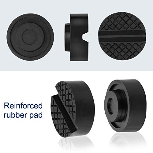 2 Stück Auto Wagenheber Gummiauflage, Maximale Tragfähigkeit 5t, Universal Gummi Wagenheber Pad für Hebebühnen
