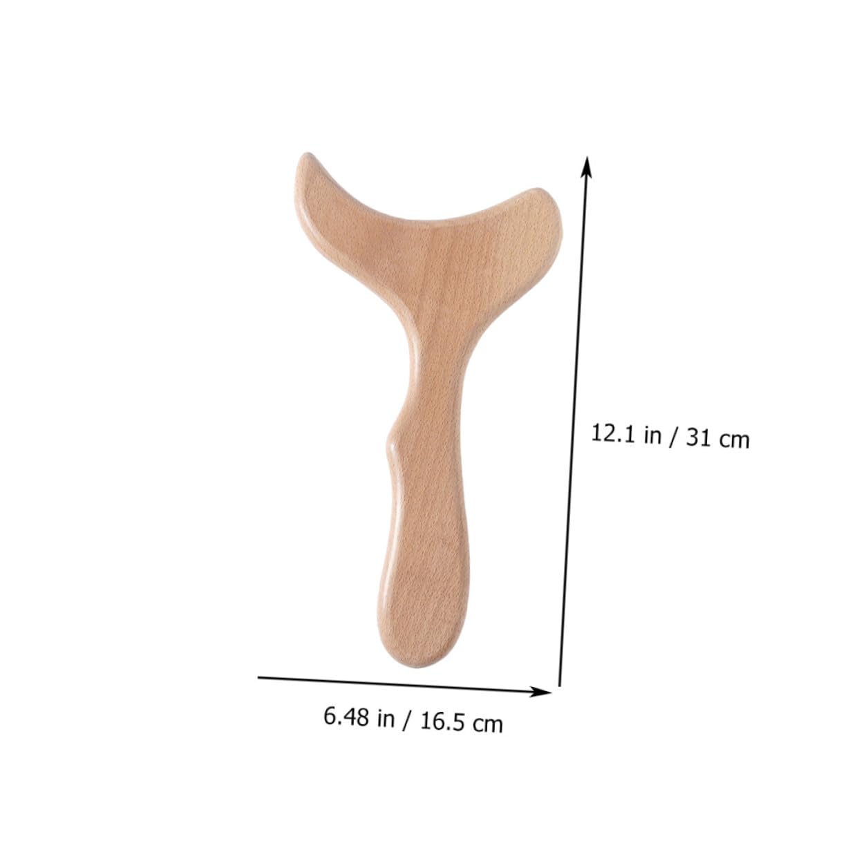 Herramienta de Masaje Raspador de Madera Bordes Redondeados para Estimulación Linfática y Drenaje, Práctica y Conveniente para Uso Facial y Corporal