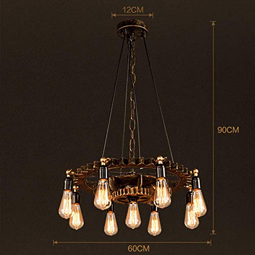 Plafondlamp E27 Edison Gloeilamp Gepersonaliseerde Creatieve Restaurant Cafe Bar Netwerk Galloft Retro Industriële Wind… - Afbeelding 3