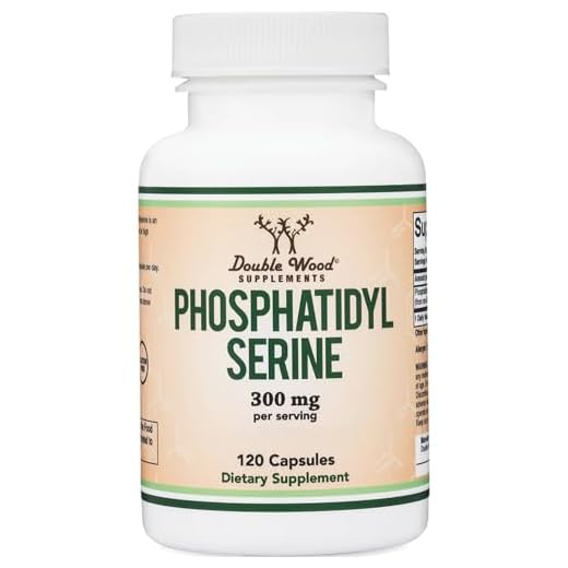 PhosphatidylSerine Supplement 300mg Per Serving, Manufactured in The USA, 120 Capsules (Phosphatidyl Serine Complex) Brain Booster Focus Supplement for Adults* (Cortisol Manager) by Double Wood