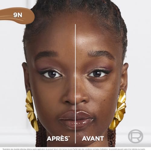 ’Oréal Paris Sérum Correcteur Lumineux Corrige les Cernes & Hydrate Formule à 'Acide Hyaluronique & Caféine Accord Parfait Teinte : 9N 11 ml - vue 3
