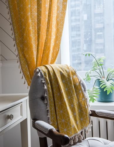 Rideau chambre decoratif occultant pour filtrer la lumière et protéger l'intimité