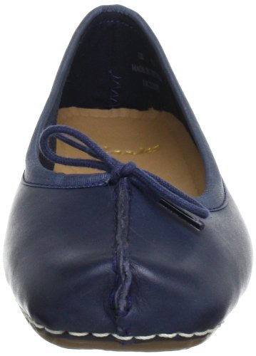 Clarks Damen Mokassin Ballerinas, Blau (Navy Leather), 39 EU