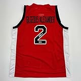 Facsimile Autographed Shai Gilgeous-Alexander SGA Canada Red Reprint Laser Auto Basketball Jersey Size Men's XL