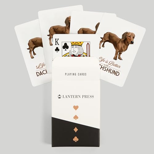 Lantern Press Baraja 52 naipes tamaño póker miniatura 6