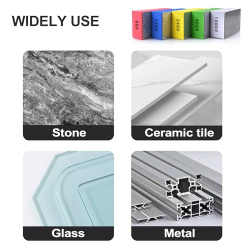 image for EGOFIX 5pcs Diamond Hand Polishing Pads for Ceramic Tile Glass Grindin