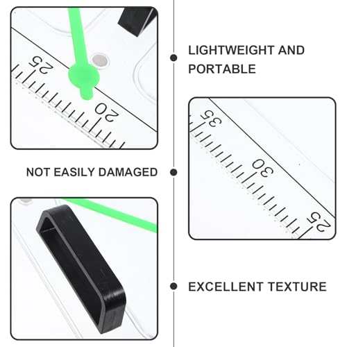 Rapporteur mathématique plastique transparent magnétique de mesure