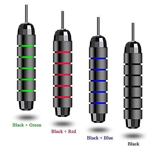 ماستر يور كارديو مع حبل قفز بريميوم كوالتي بدون تشابك من سبورت كيو®️ للرجال والنساء والاطفال قابل للتعديل لتمارين اللياقة البدنية مع مقابض اسفنجية مضادة للانزلاق (Red)