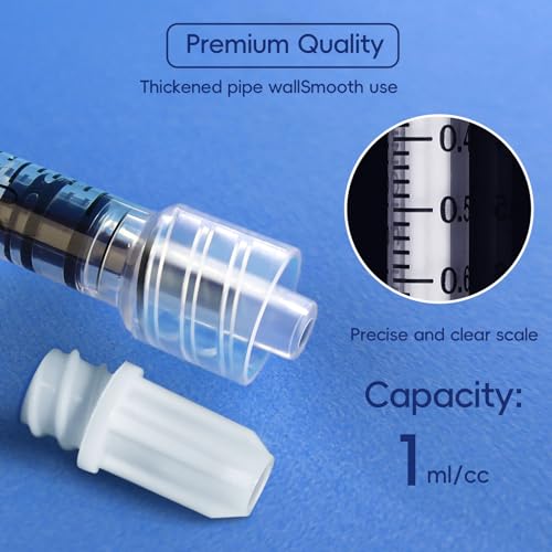 Jeringa Luer Lock de 1 ml de alta precisión, pack estéril con diseño antifugas 6