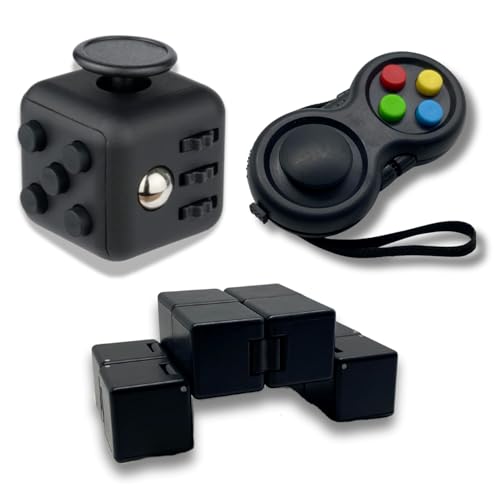 Yeefunjoy 3Pcs Anti-Stress Würfel Spielzeug, Infinity Cube, Fidget Pad...