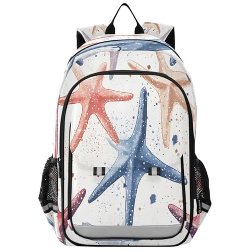Sac à dos d'école primaire robuste étoiles de mer multicolore