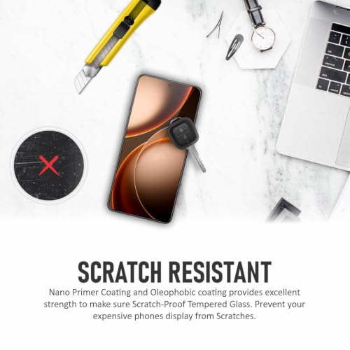 Image of SupCares Tempered Glass for Oppo Find X9 Ultra (6.82 Inch) With Installation Kit | 9H Edge to Edge Screen Protector | Black