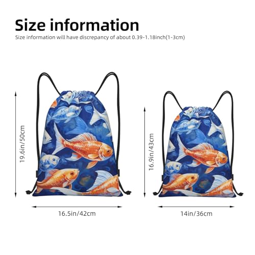 Drawstring Bag Lightweight Small Gym Bag for Women Dish Painting Soccer Backpack for Sports Travel3