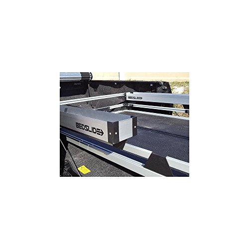 Bed Slide Bed Bin Sidekicks Truck Bed Organizer Storage Bin Attachment 2 Boxes Add 7 x 44 Inches of Space on Each Side, Silver