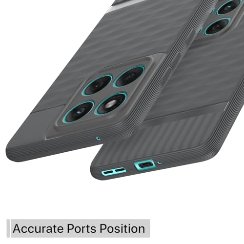 Image of Outlouders Back Cover for Motorola Moto Edge 60 5G / Motorola Moto Edge 60 Fusion 5G | Full Camera Protection | TPU Soft Flexible Shockproof Bumper Case (Grey)