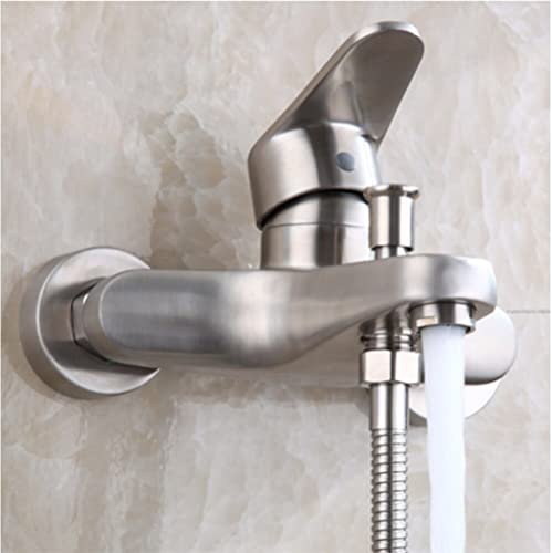 Ensemble de douche triple pour baignoire en acier inoxydable 304 avec mitigeur chaud froid