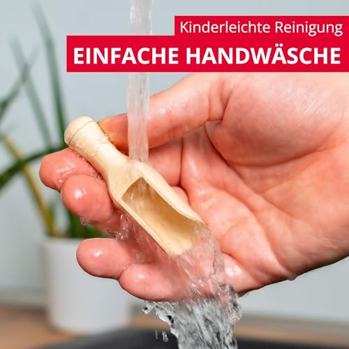 Westmark Gewürzschaufel-Set, 3tlg., Füllvolumen: je 5 gr (Mehl)/4 ml, Buchenholz, Midi, Hellbraun, 91952270