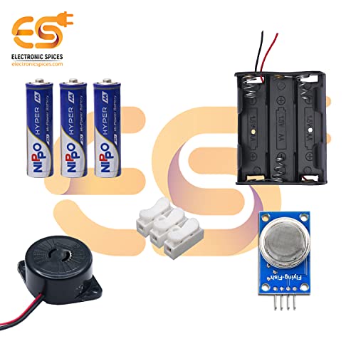 Image of Electronic Spices Diy Mini Smoke Detector Kit With User Mannual And Video Tutorial