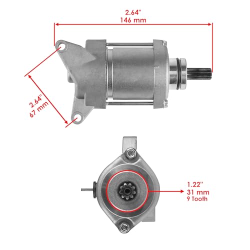 Caltric Starter Compatible with Yamaha WR450 WR-450 WR450F WR 450F 449Cc 2003 2004 2005 2006 miniatura 2