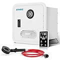 Kohree RV Tankless Water Heater, Upgraded 60,000 BTU RV Water Heater with 15 x 15 inches White Door, Remote Controller and External Shower, 12V DC, Instant Hot Water Heater for RVs, Campers, Trailers