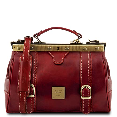 Sac de docteur Monalisa Tuscany Leather en cuir rouge d'exception