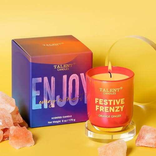 Talent Candles TALENT CANDLEGG7585HD Scented Candles Enjoy Collection Of Jar Candles, Natural Soy Aromatherapy Candle, Gift For Women And Men - Orange Ginger thumb #8
