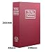 Champs Dictionary Diversion Book Safe with Key Lock for Home, Business [Red, Metal, Large Size, 10.4in x 2.55in x 7.87in]
