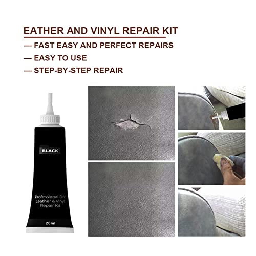 Advanced Leather Repair Gel Color Repair Ca,Leather Repair Gel,Leather Vinyl Repair Gel Color Repair Paste Kit Furniture Or Auto Car Seats (2Pcs-Gray) #TOP3