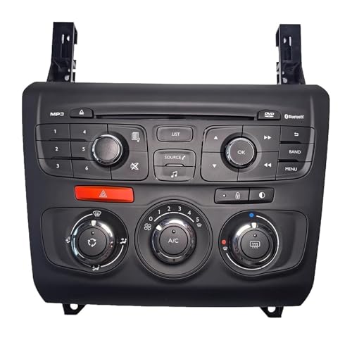 Coche Interruptor Climatización Para Citroën C4 C4L Panel Control Multifunción Para Coche Interruptor Aire Acondicionado Reproductor DVD Bluetooth Ajuste Música