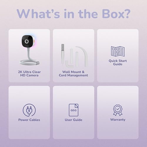 Image of HUBBLE CONNECTED GoBaby - 2K HD Baby Monitor Camera w /Advanced Monitoring, Covered Face & Rollover Detection, True Cry Alerts, Sleep Training & Smart Soother - w /Flexible Mount