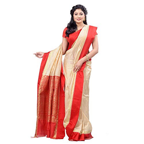 Image of dB DESH BIDESH Women`s Garad Handloom Silk Saree Chiffon Banarasi Sarees Kanjivaram Georgette Silk Party, Wear Tissue Mysore Resham Silk Sarees Silk Saree with Blouse Piece for women