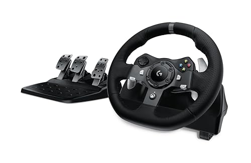 Logitech G920 Driving Force Racing Wheel and Floor Pedals, Real Force Feedback, Stainless Steel...