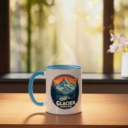 Taza cerámica paisaje al atardecer 11 oz miniatura 3