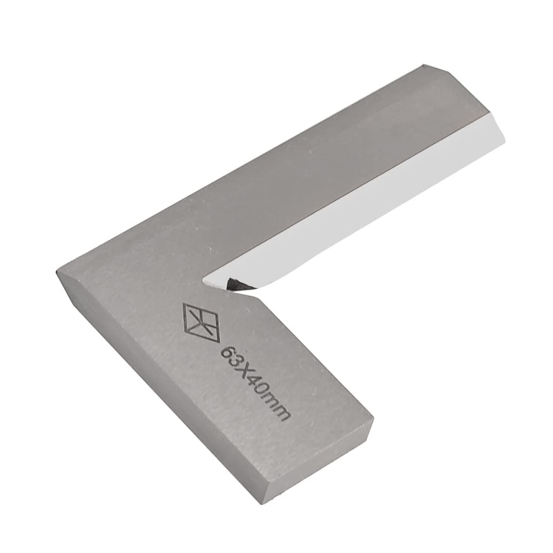 sourcing map 63 mm x 40 mm Blatt L-förmige 90 Grad Winkel Anschlagwinkel Lineal Mess Werkzeug