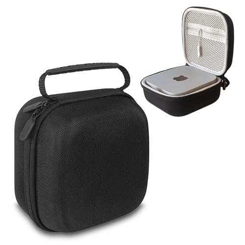 Chingcoo Funda rígida para Apple Mac Mini M4/M4 Pro, funda dura de transporte, caja de almacenamiento protectora, organizador compacto y portátil para viajes y oficina