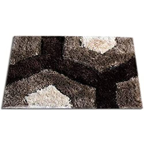 Image of Anti Skid Doormats for Home and Office Entrance Living Room and Bathroom Mats | Entrance Door Mats for Home and Office Entryway. (Black Brown, 18x28)