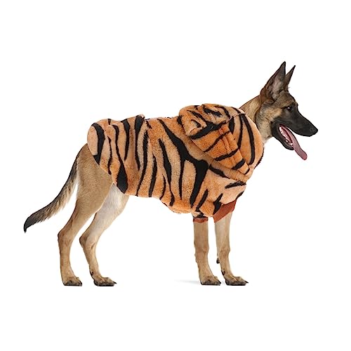 Disfraz de Tigre para Perros de Franela Cálida miniatura 2