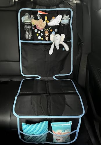 HECKBO 2x Protector de Asiento de Coche para Niños, Protector de Asiento de Coche para Niños ISOFIX Adecuado, Protector para Asiento de Niño, Almohadilla de Asiento de Coche