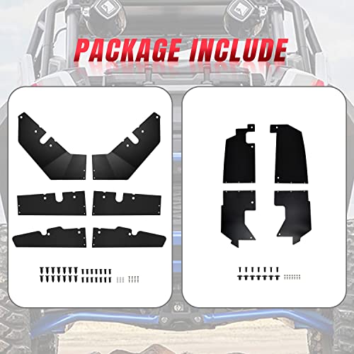 Image of Mudguard Lower Door Valance for Polaris RZR PRO XP 20-24, Rear Wheel Well Block Offs Rear Splash Guard Fender for Polaris RZR PRO XP 2020-2024 Accessories (4PCS)