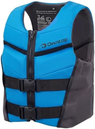 Owntop Schwimmhilfe für Jugend Kinder, Verstellbare Auftriebsweste Unisex, Schwimmweste mit Doppelten Sicherheitsverschlüsse zum SUP Kajakfahren Angeln Segeln