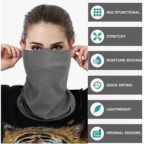 Image of Neck Gaiter Masks Tube Scarf,Seamless Bandanas Buffs Gators,Ourdoor Face Mask Face Covering Multi Headwear