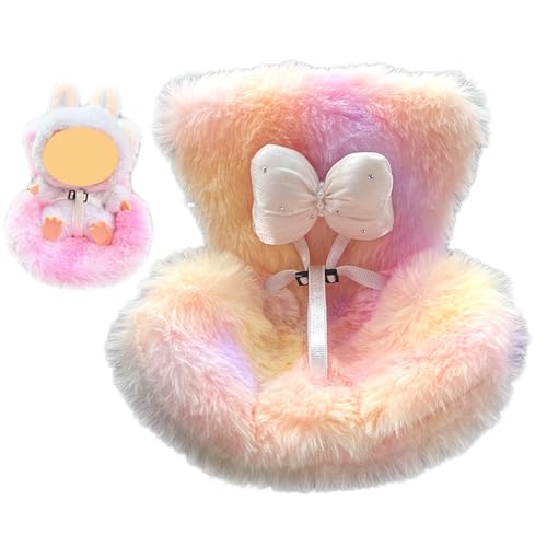 ZXTGBQ SièGe Auto pour PoupéEs, PoupéE SièGe Auto, Adorable SièGes De SéCurité avec Peluche Douce Rose Canapé DéCoratif pour Exposition Jouets 10 à...