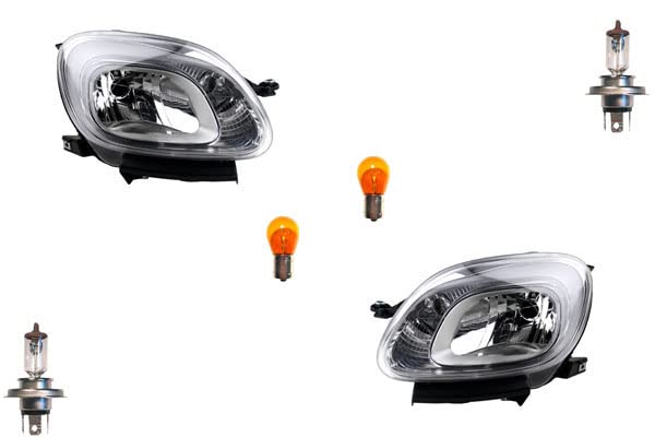 Johns, Convient pour les phares Fiat Panda 312 02/12-11/20 + lumineux. Kit gauche et droite.