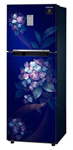 Image of Samsung 236L 2 Star Inverter Frost-Free Convertible 3 In 1 Double Door Refrigerator Appliance (RT28C3732HS /HL,Hydrangea Blue)