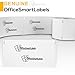 OfficeSmartLabels - 2-7/16 x 4-3/16 inch Visitor Management Non-Adhesive Name Badges Tags/Compatible with 30856 (4 Rolls / 250 Labels Per Roll)