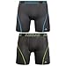 adidas Men's Sport Performance ClimaCool Boxer Brief (Pack of 2), Black/Thunder and Black/Thunder, X-Large/Waist Size 40-42