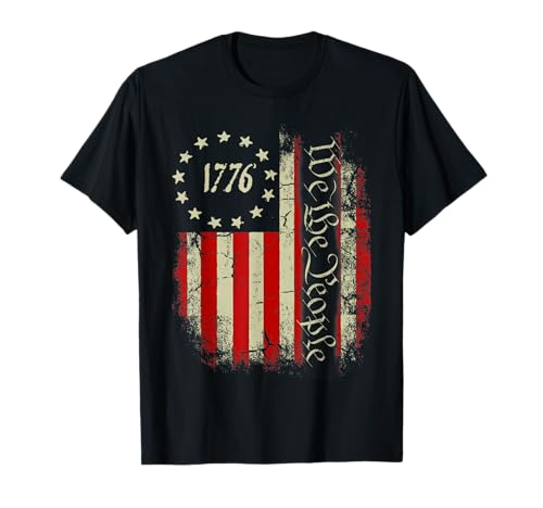 USA US Flag Patriotic 4th of July America T-Shirt